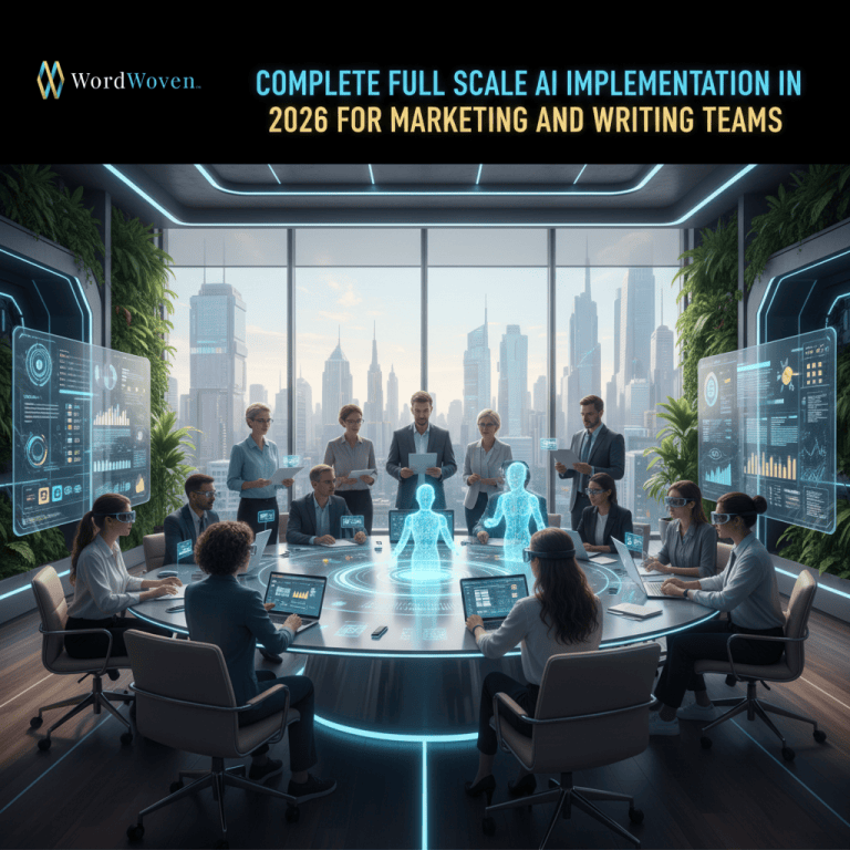 The Full Scale AI Implementation Roadmap for Marketing and Writing Teams in 2026
